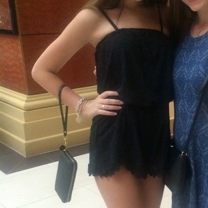 Free people strapless romper size small